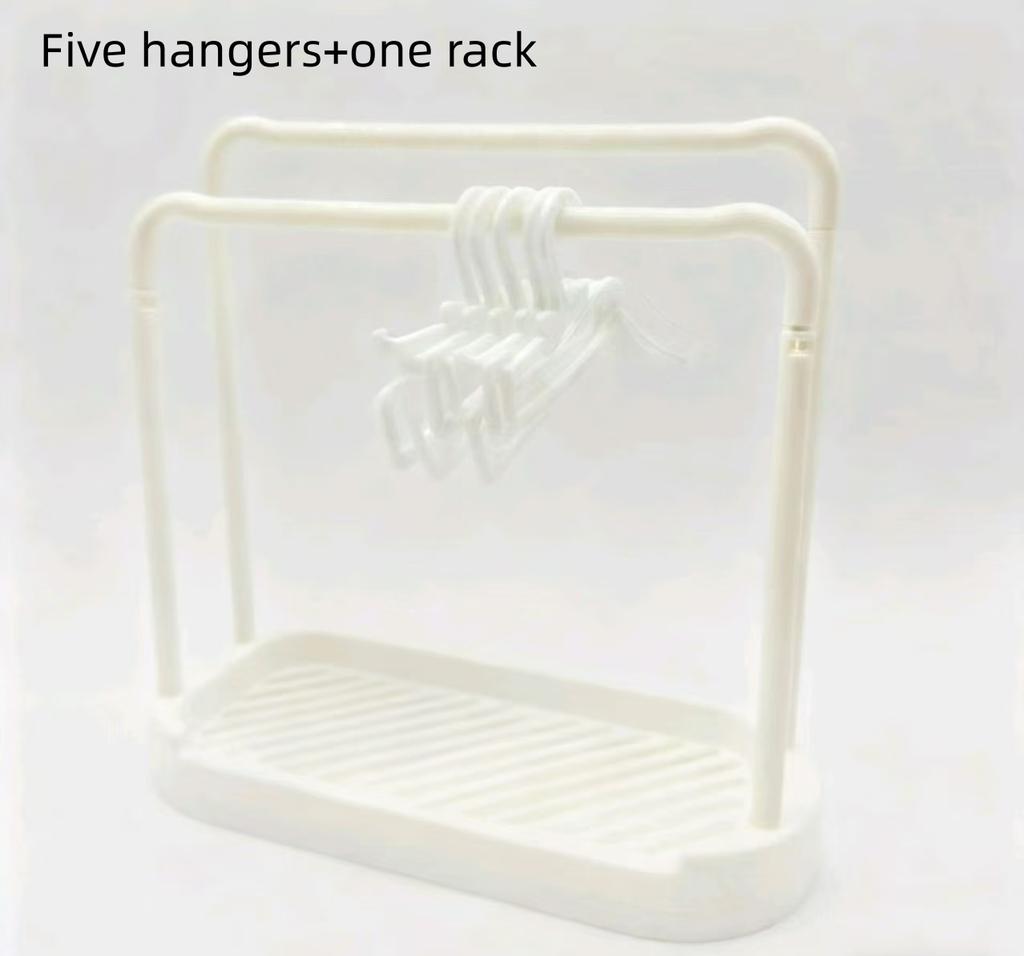 10Pcs/Set Mini Clothese Hangers For Labubu&20Cm Bjd Dolls Clothes Shoes Storage Rack Doll Accessories Support Rack Kids Gift
