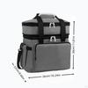 With Handle Food Shoulder Strap Portable Picnic Bag Lunch Tote for Working Fishing Travel Gym