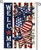 AVOIN Colorlife Patriotic 4th of July Garden Ag 12x18 Inch Double Sided Outside, Memorial Day Welcome American Stars and S GGO
