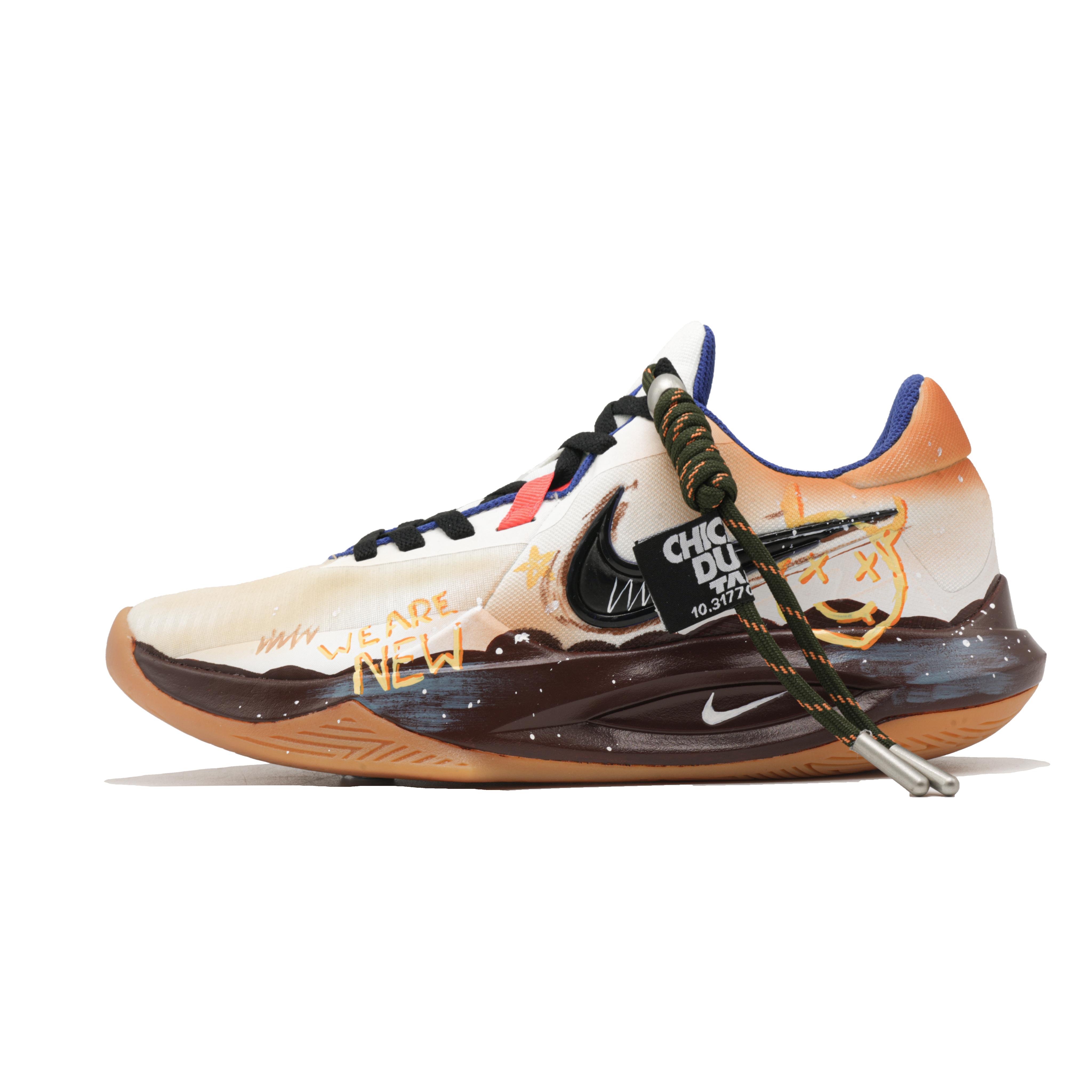 

Nike Precision 6 New Vintage Slip Resistant Abrasion Resistant Low top Basketball Shoes Men s Brown HV1796-141(Team861-) 45