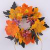 Realistic Maple Leaf Rose Candle Ring Reusable Artificial Vines  Halloween Decor Gifts