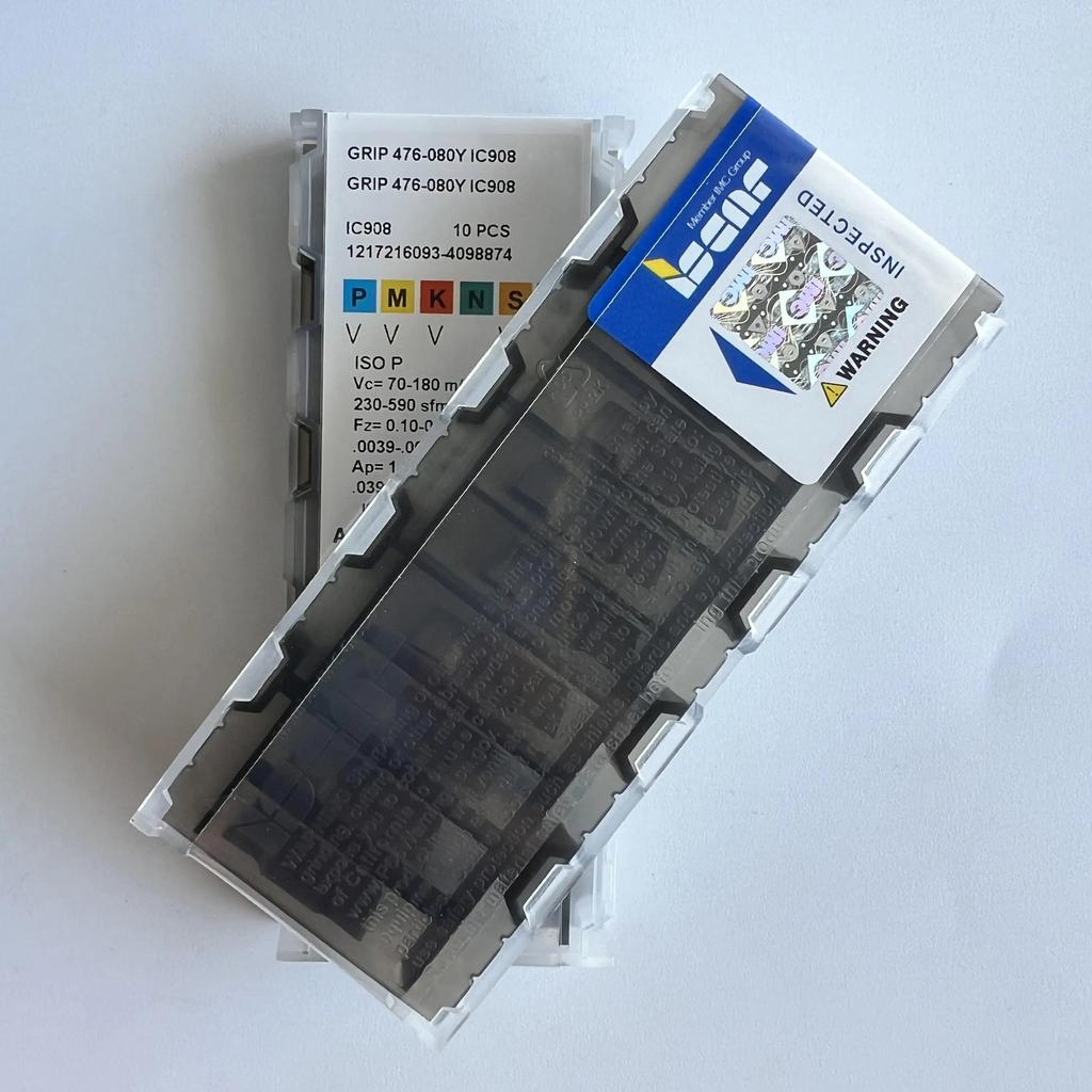 GRIP476-080Y IC908   Industrial indexable carbide inserts 10 Pcs