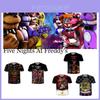 Camiseta Masculina de Manga Curta com Estampa Digital 3D para o Verão