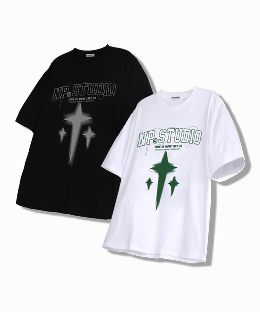 NP STUDIO S/S Graphic Oversized T-Shirt (Select 1 Of 5)
