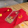 Anwendbar auf iPhone 16 Neujahr Handyhülle Treibsand Gold Gott des Reichtums Apple 15 ProMax Transparent Glitzerpuder Sturzsicher 14