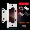 4-inch Stainless Steel Silent Bearing Mortise-less Door Hinges for Room & Wood Doors, Twin Leaf, Thickened Flat Opening Folding Hinges