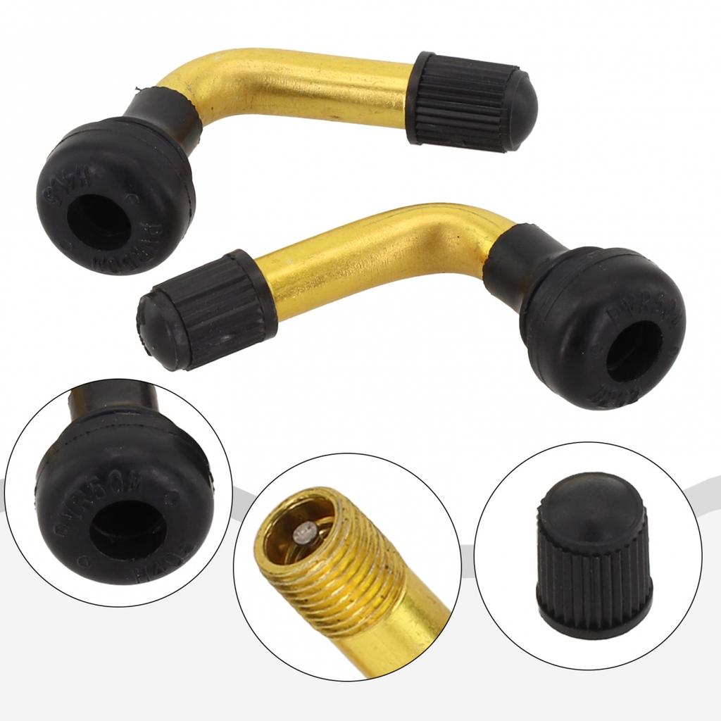 Tubeless Valve Tyre Valves Stem 2pcs Copper+rubber