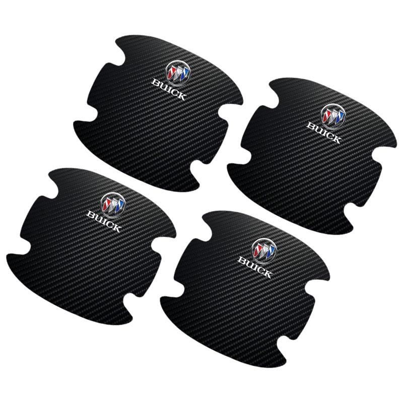 

4PCS Car Door Handle Protection Sticker Emblem Car Decoration Styling For Buick Encore Regal Lacrosse Enclave Avenir Cascada GL8 Envision Anthem чорний