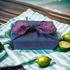 Furoshiki Reversible Samekomon Cherry Blossom Double-sided Dyeing Four-sided Sewing 70cm Two Widths Bento Wrapping Gift Bottle Kimono Practice Bag Eco