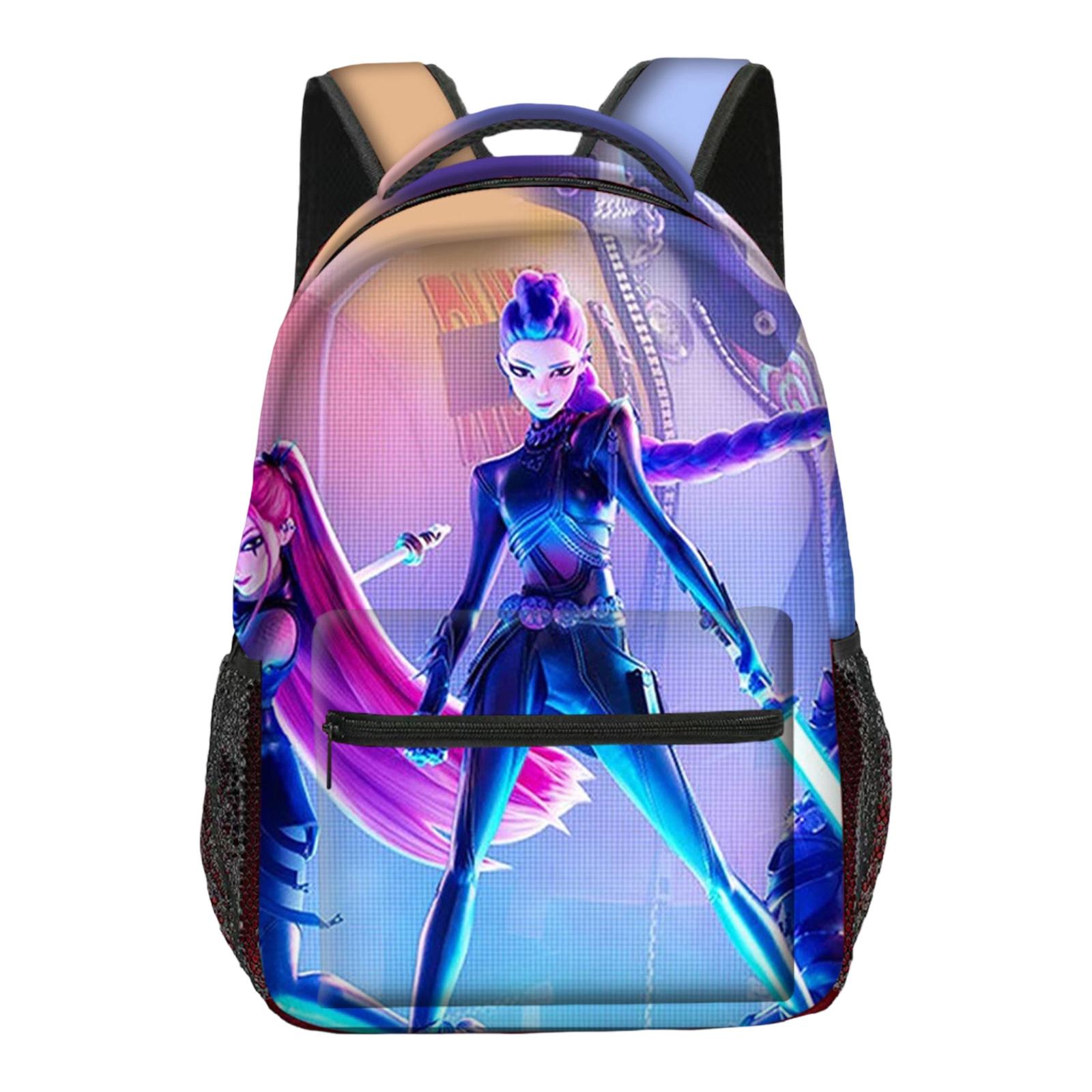 

Повседневная сумка через плечо с рисунком из мультфильма для учеников младших классов средней школы, рюкзаки большой вместимости One Size