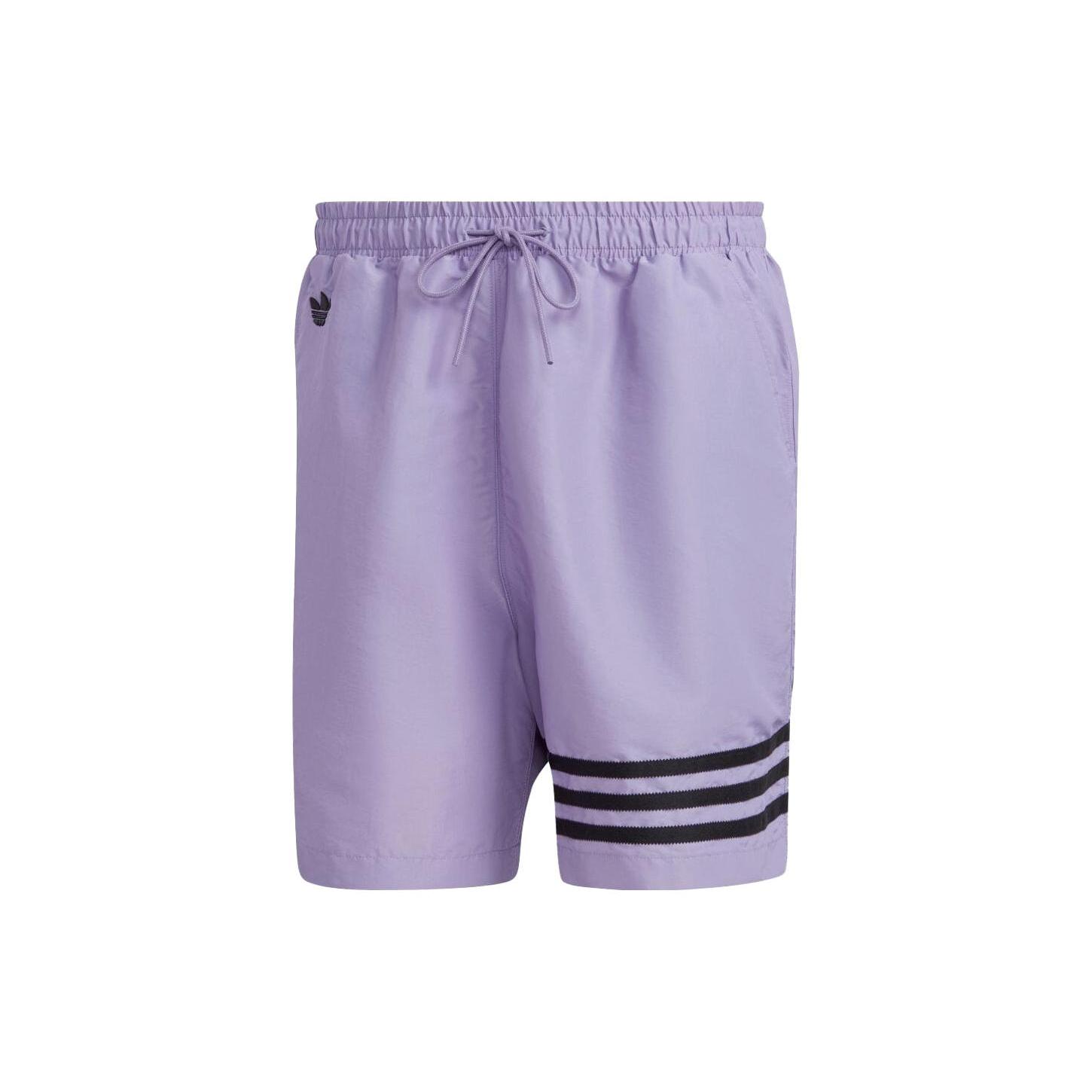 Adidas Originals ADICOLOR NEUCLASSICS Повседневные шорты Мужские Сиреневые Средняя посадка HR8690 L