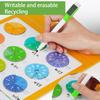 1 Set Magnetic Fraction Book Fraction Tiles Circles Percentage Decimal Fraction Learning Math Elementary Students Teaching Aid Educational