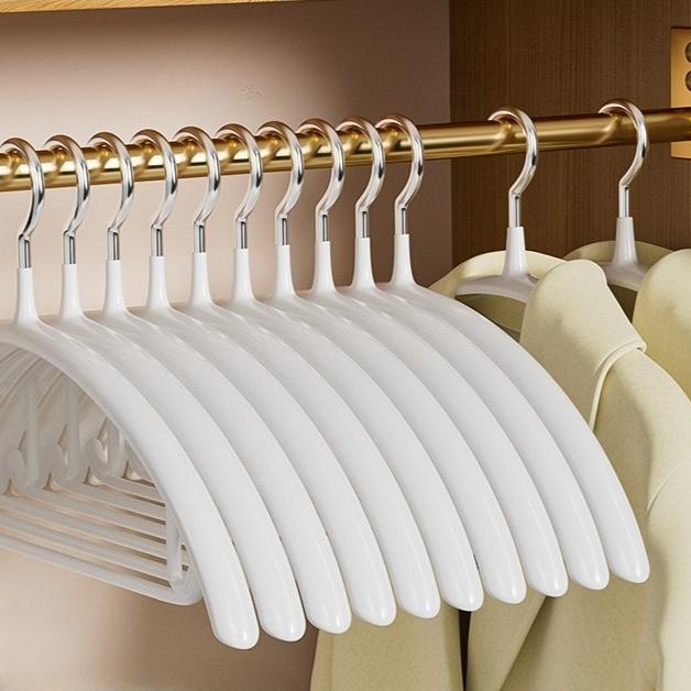 

Бесшовная нескользящая вешалка для свитера с защитой от плеч 10 pieces белый