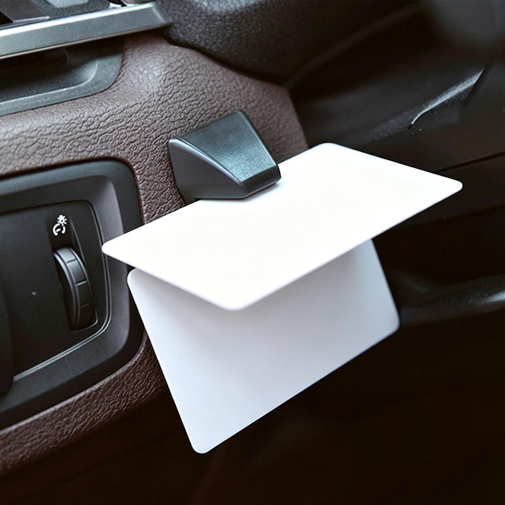 2pcs Car Dashboard Card Holder Compact Adhesive Fuel Card Parking Ticket Holder Clip for Vehicles