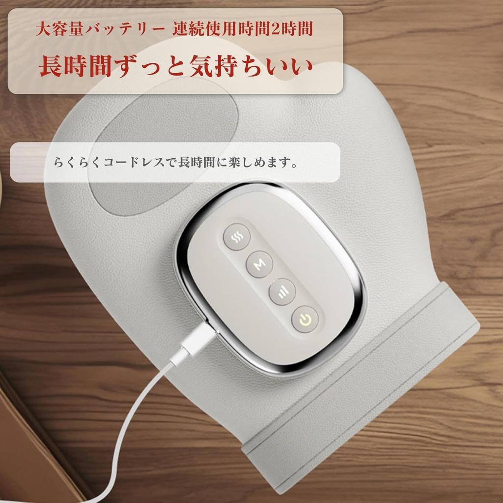 Urządzenie do relaksu dłoni z 5 poziomami nacisku, poduszkami powietrznymi i funkcją oburęczną dla palców i dłoni, ogrzewaniem, akupresurą, podpórką na dłoń, nawilżaniem