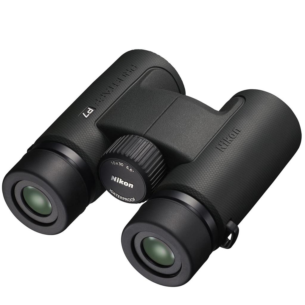 Nikon Prostaff P7 10X30 Binocular Set with Harness and Lens Pen Cleaning System 3-Piece