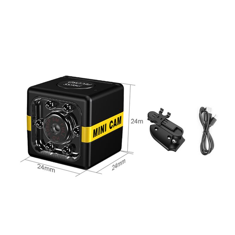 

HD 1080P Mini Wireless Surveillance Camera WiFi Monitoring Security Protection Remote Smart Home Square Sports Camera чорний