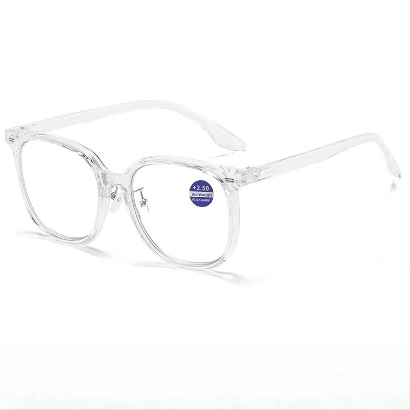 

Trendy Large Frame Photochromic Reading Glasses Versatile Sturdy Comfortable Hd Unisex Blue Light Blocking Eyeglasses 0 To +4.0 +4.0