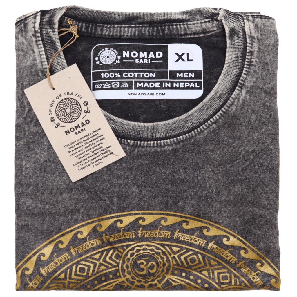 Stone Washed T-Shirt Dark Grey Chakra XL