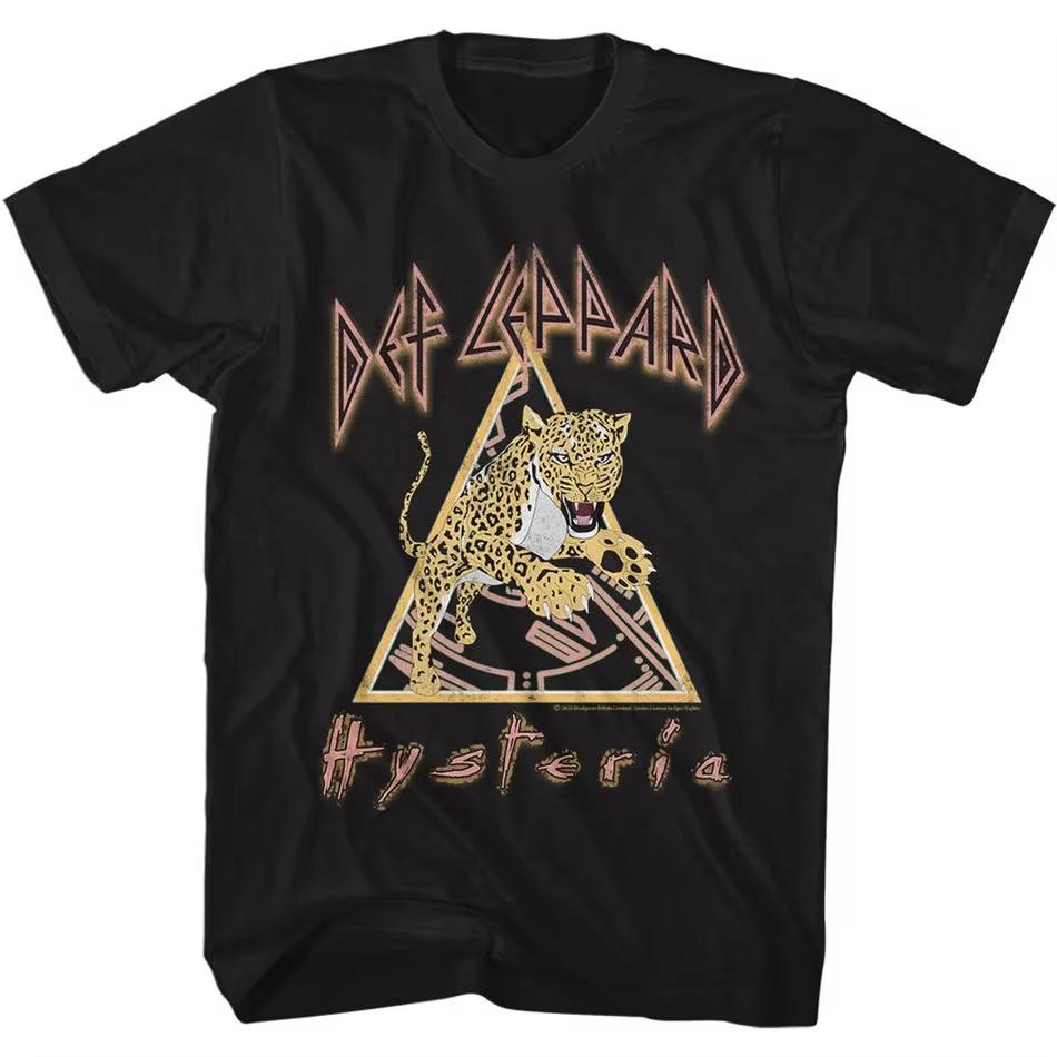 2026 Hard Rock Band Def Leppard Grafica Stampa Poster Classico Magliette Uomo Donna Moda Accessori Magliette Casual Top Oversize