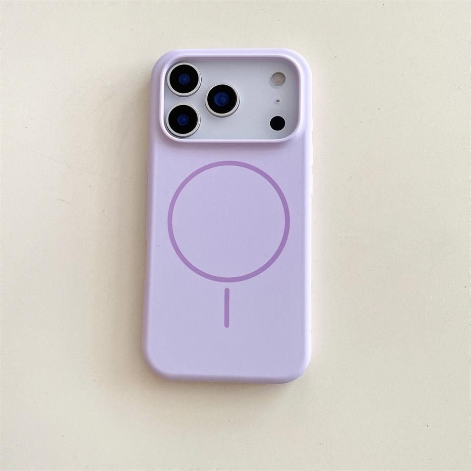 Luxury Skin Feel Magnetic Phone Case For iPhone 17Air 16 ProMax 15 14Plus 13 12 11 Wireless Charging Liquid Silicone Shockproof Cover Fundas