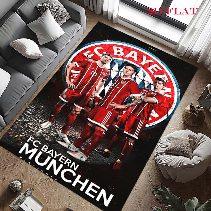 FC Bayern Munich Carpet Rug for Living Room Bedroom Home Sofa Decoration,Kids Play Nonslip Floor Mat