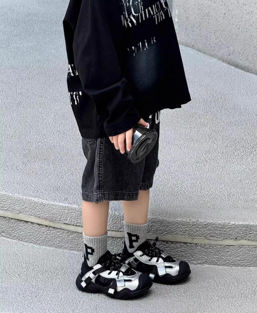 Kids' Genuine Leather Sports Shoes for Boys and Girls - Breathable and Casual Outdoor Sneakers