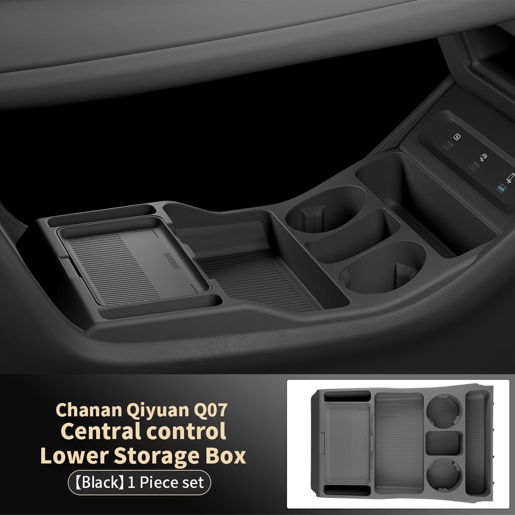 Suitable for Changan Qiyuan Q07 Central Control Under The Storage Box Storage Box Lower Layer Car Supplies Decoration