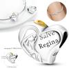 Copperour Lady Charm Bead The Virgin Mary Dangle Fitoriginal Bracelet Pendants Jewelry Marking Fine Gift For Women