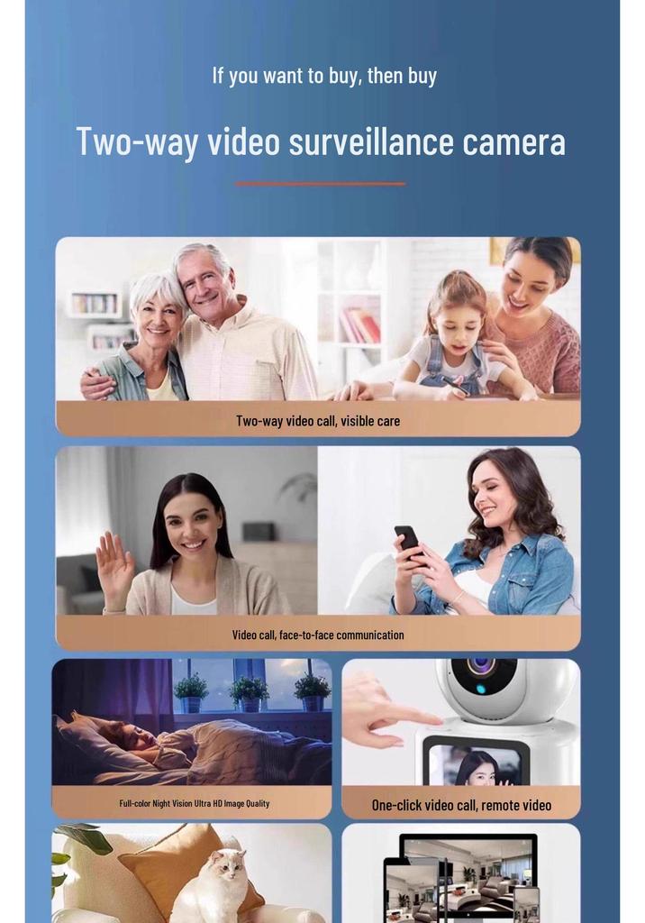 New 2026 360° Two-Way Surveillance Camera with Video Call