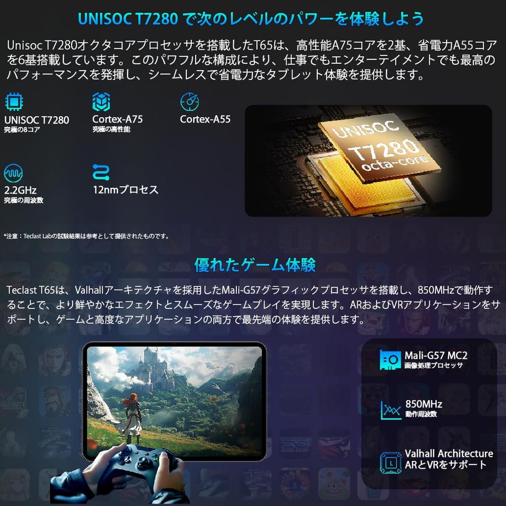 TECLAST T65 Android 16 Tablet Full HD 120Hz Adaptive Refresh Rate UNISOC T7280 Widevine L1 20GB RAM 128GB ROM 1TB SIM AC GMS Certified PC, 13.4-inch