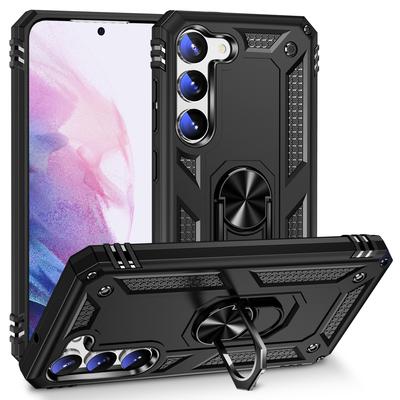 Shockproof Armor Bumper Case For For Samsung Galaxy S24 S23 S22 S21 S20 Ultra A14 A15 A23 A25 A34 A35 A55 A54 Metal Ring Cases Cover