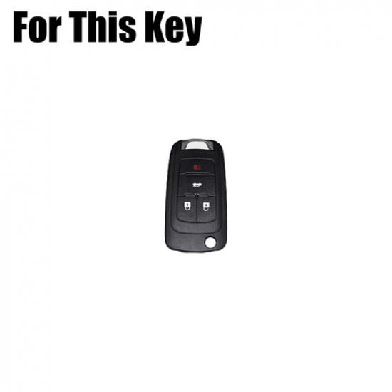 Zinc Alloy Leather Car Key Case Cover For Buick Cascada Verano Encore LaCrosse