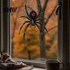 Halloween Window Clings Spider Static Clings, PVC Waterproof Web Decals, Creepy Art Removable Spooky Stickers for Indoor Outdoor Glass Doors