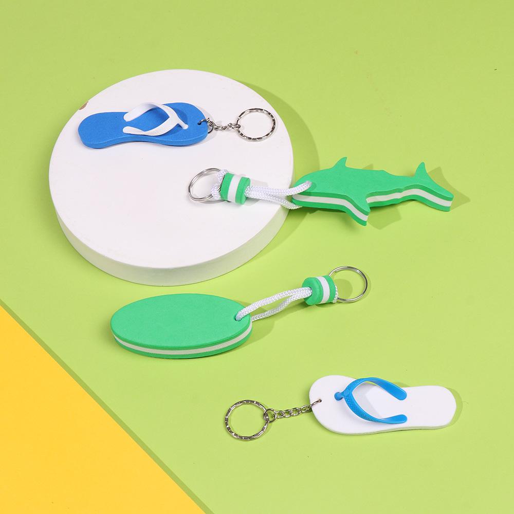 Barcos infláveis a remo Peças de piscina Pingente de chave Chaveiro flutuante de água Vela Pesca Chaveiro