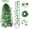 LAFORET Fake Vines for Room Decor(12 Pack 84ft), Home Bedroom Wall Decor Aesthetic, Artificial Plants Ivy Leaves, Hanging Greenery Garland for