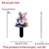Fairy Spirit, Guardian Series, Purple Mushroom House, 2D, Acrylic, Outdoor Garden Decoration, Party and Festival, Atmosphere Decoration