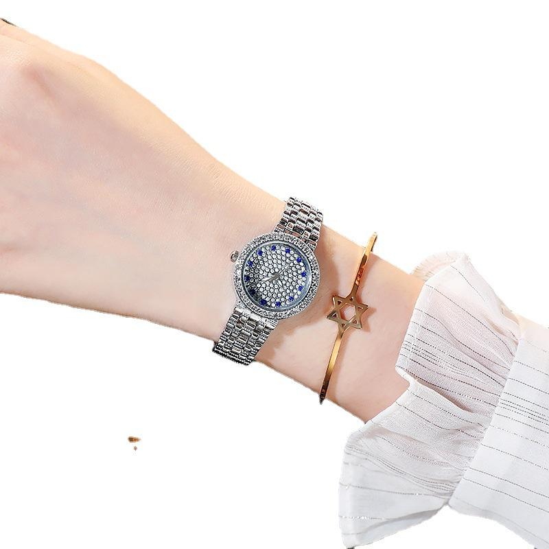 Hip Hop Quartz Watch Women Lady Iced Out Gold Watches Luxury Female Clock Fashion Quartz Watch for Women