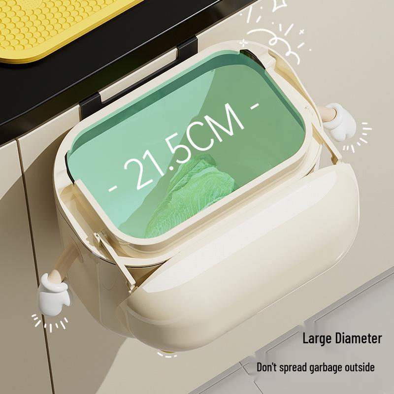 Luxuriöser Wandmontierter Mülleimer ohne Bohren - Groß, Stilvoll & Niedlich für Küche & Badezimmer