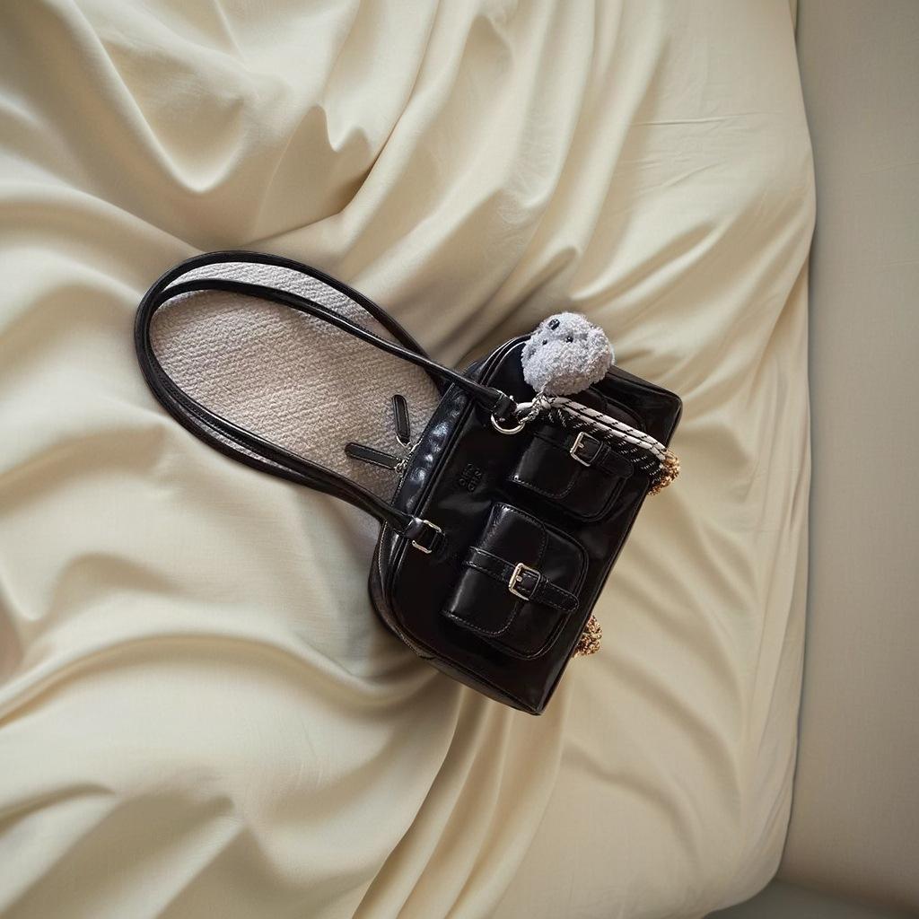 

** галерея сумка-подушка 2024 нова універсальна модна сумочка через плече з косим розмахом чорний