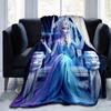 1pc, Elsa Queen of Ice Crystal Magic Home Decorative Throw Blanket Perfect for Couch, Bed, Travel, Camping, Car, Beach, Office Nap Gift