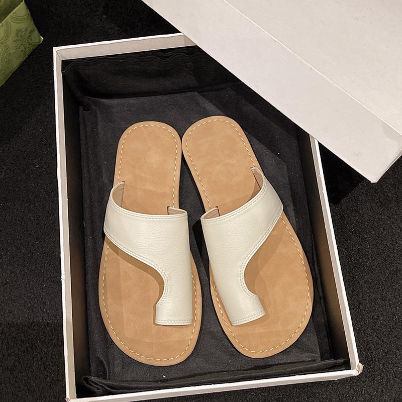 

Модные плоские сандалии-вьетнамки, модная повседневная летняя обувь из полиуретана 40 бежевый