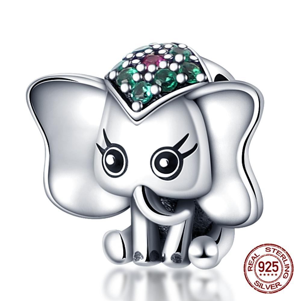 Originale Eulenperlen, 100 % Kupfer, Glückskatzen-Elefanten-Anhänger, passend für Originalarmbänder, DIY-Schmuckherstellung, Geschenk für Frauen