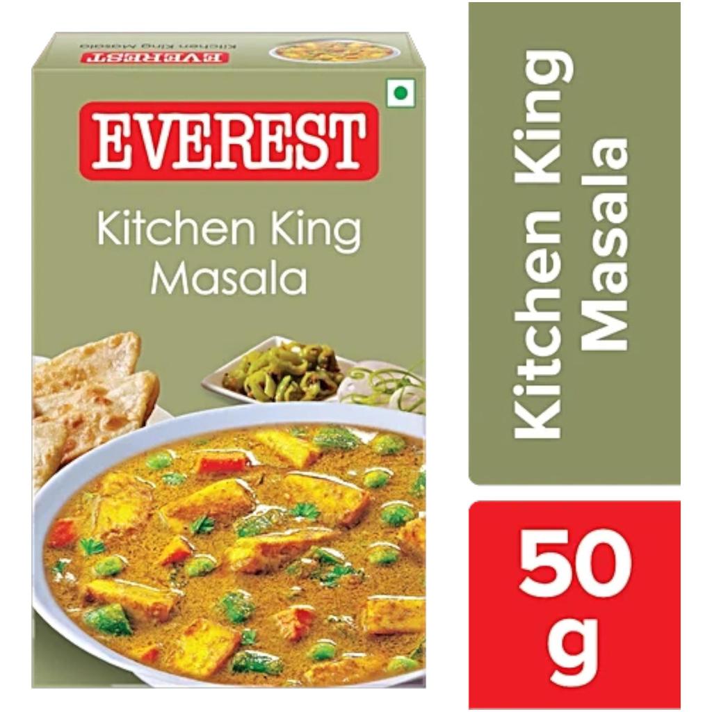 Everest Kitchen King Masala 50 g Spice Blend for Flavorful Vegetable Curries and Aromatic Cooking Pack of 4
