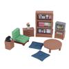9 PCS 1:12 Dollhouse Furniture Set Realistic Miniature Dollhouse Accessories for Living Room Home Decor