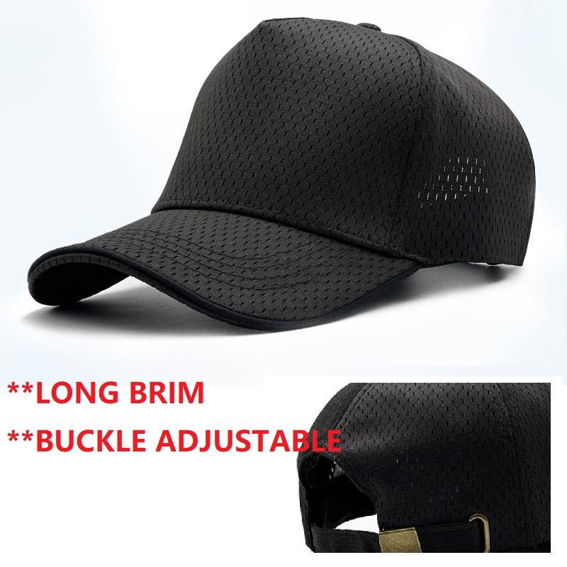 Spring Summer Mesh Baseball Cap for Men Women Big Head Trucker Cool Hat Plus Size Outdoor Sports Running Caps 56-60cm 60-65cm -