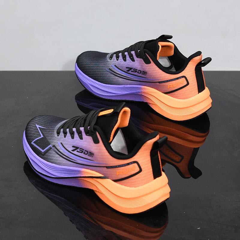 

Spring and summer mesh casual running shoes lightweight new breathable fly-woven shoes soft-soled couple dad shoes 2 35