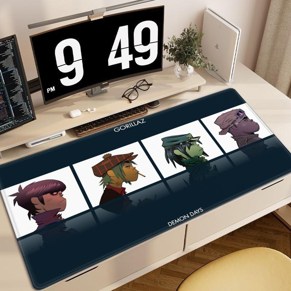 Rock Gorillaz Demon Days Mouse Pad Gaming Accessories Protector Office Laptop Gamer Cabinet Non Slip