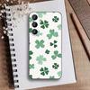 Four-leaf Clover Phone Case For Samsung Galaxy A73,21,22,32,71,53,52,51,80,5G Soft Black Cover