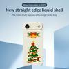 For iPhone 17 Air Case Christmas Tree Bow Pattern Printing Straight Edge TPU Phone Back Cover